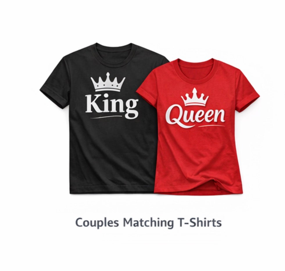 Couples Matching T-Shirts – His & Hers Set