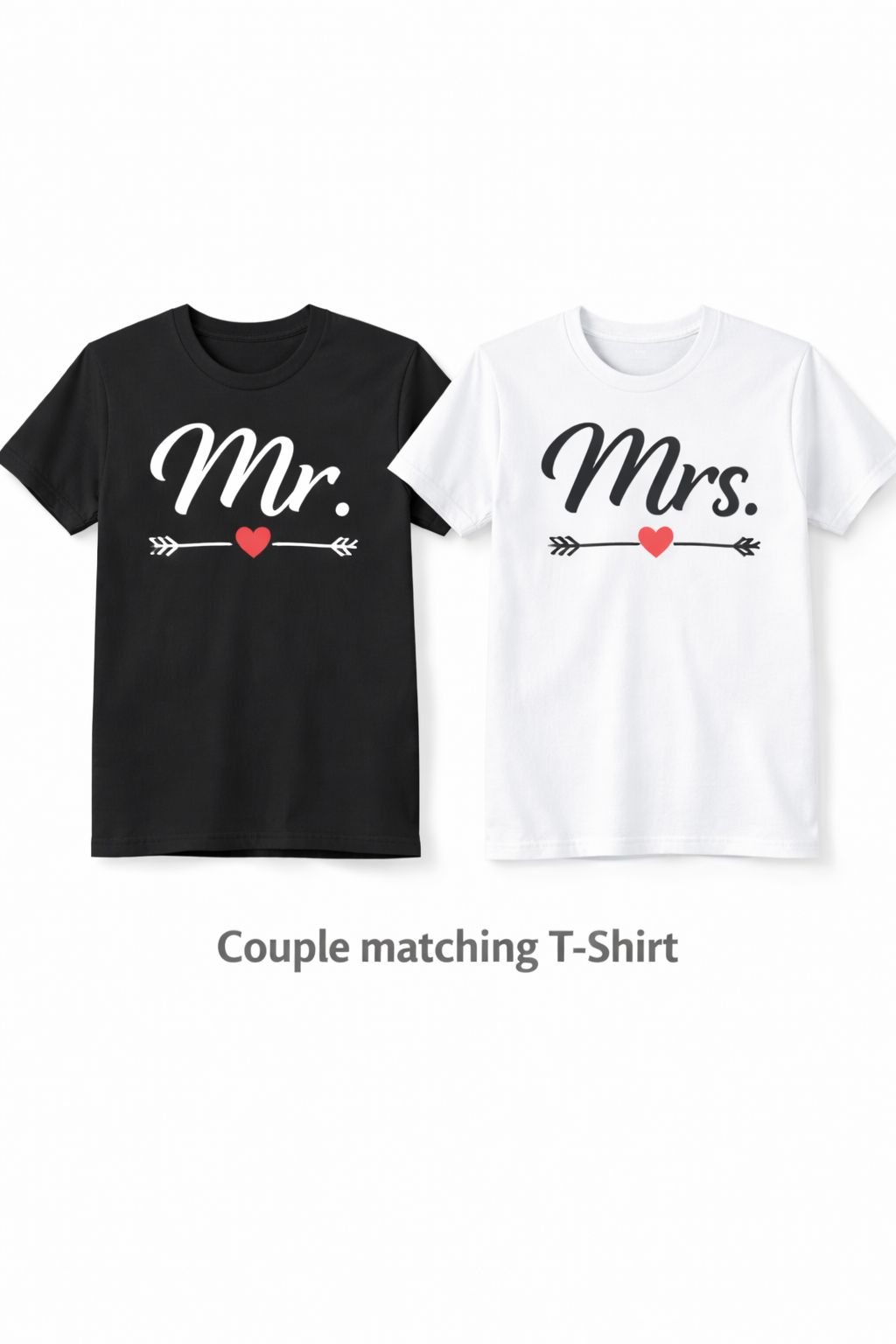Couples Matching T-Shirts – His & Hers Set