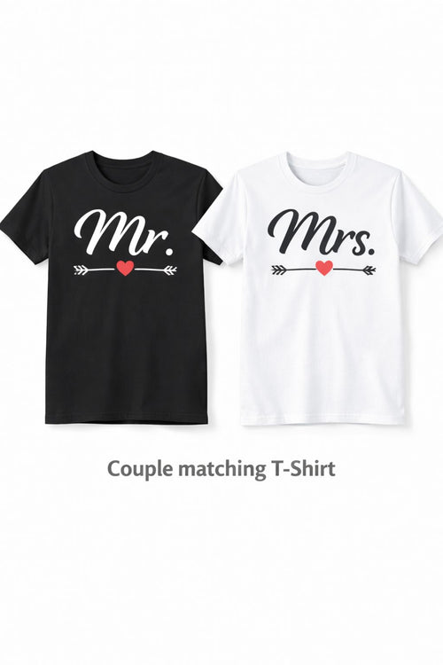 Couples Matching T-Shirts – His & Hers Set